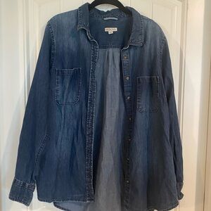 Merona button down chambray denim size XXL